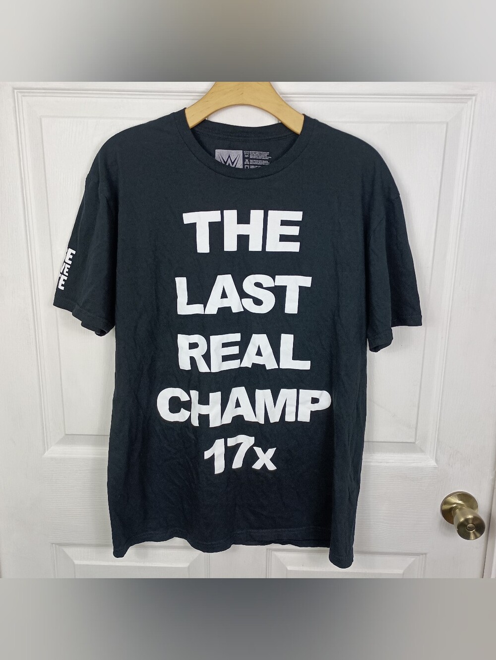 WWE John Cena T Shirt Mens Large Black The Last Real Champ 17x Countdown 21 Tee